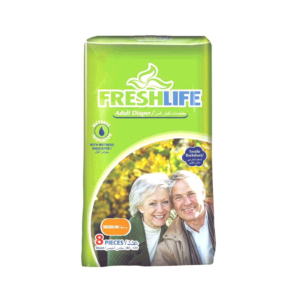 Freshlife Adult Diaper – Medium (8 Pcs)